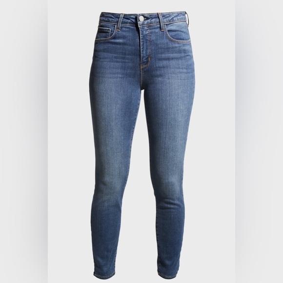 L’AGENCE Margot Skinny High Rise Seafoam Blue Jeans Size 28 - Picture 10 of 11